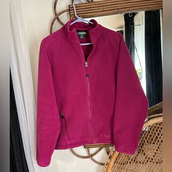 LL Bean Womens Fleece Jacket Size Small Regular - Picture 1 of 4